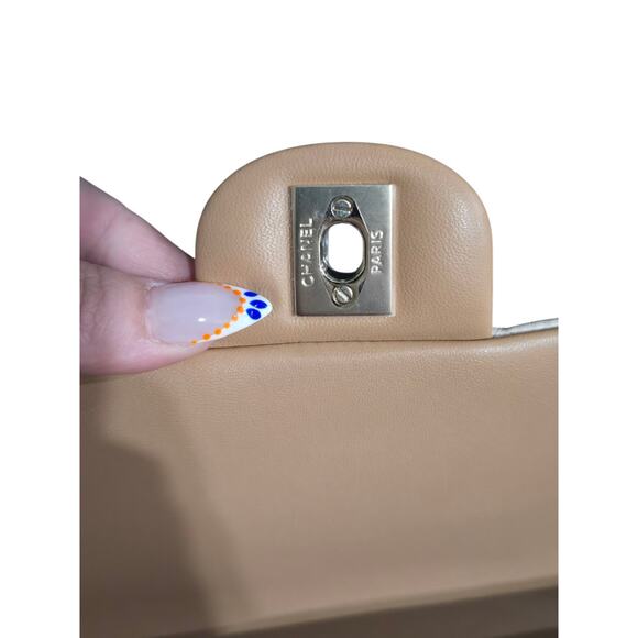 2023 Chanel Quilted Lambskin Mini Flap Top Handle Bag w/ Entrupy (15197) - Picture 9 of 16